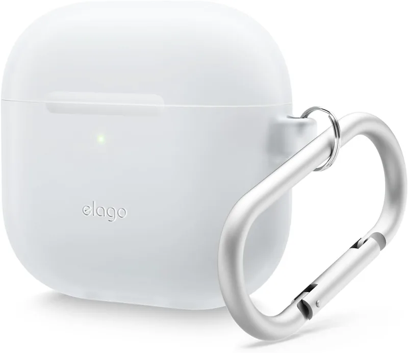 Θήκη Apple AirPods 4th Gen - Elago Silicone Hang Case Σιλικόνης - Nightglow Blue (EAP4SC-HANG-LUBL)