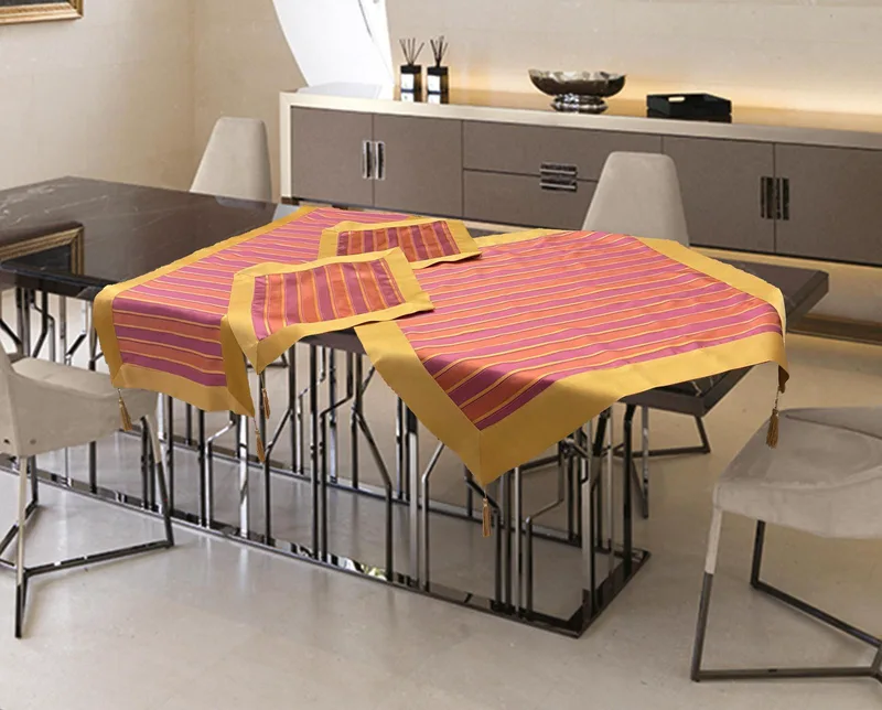 ΣΕΤ 7ΤΜΧ ΚΑΡΕ ΣΑΤΙΝΕ ΖΑΚΑΡ ΜΕ ΦΑΣΑ MAGENTA 140x140 LINEAHOME