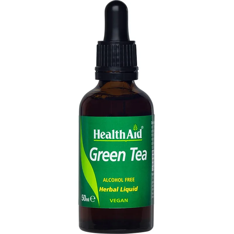 Health Aid Green Tea Herbal Liquid Συμπλήρωμα Διατροφής Εκχυλίσματος Πράσινου Τσαγιού σε Πόσιμο Υγρό για Αύξηση του Μεταβολισμού & Απώλεια Βάρους με Ισχυρές Αντιοξειδωτικές Ιδιότητες 50ml