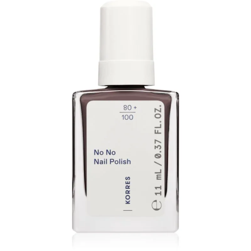 Korres No No Nail Polish περιποιητικό βερνίκι νυχιών απόχρωση 36 Taupe 11 ml