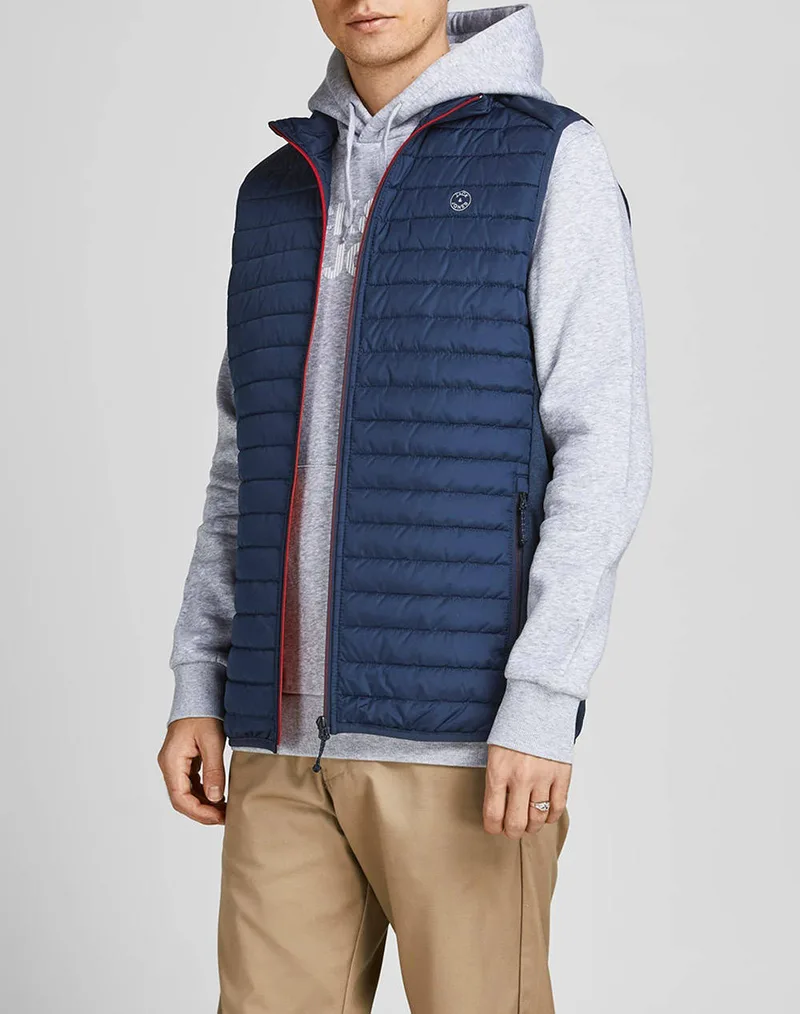 JACK&JONES JJEMULTI BODYWARMER COLLAR NOOS 12200684-Navy Blazer NavyBlue