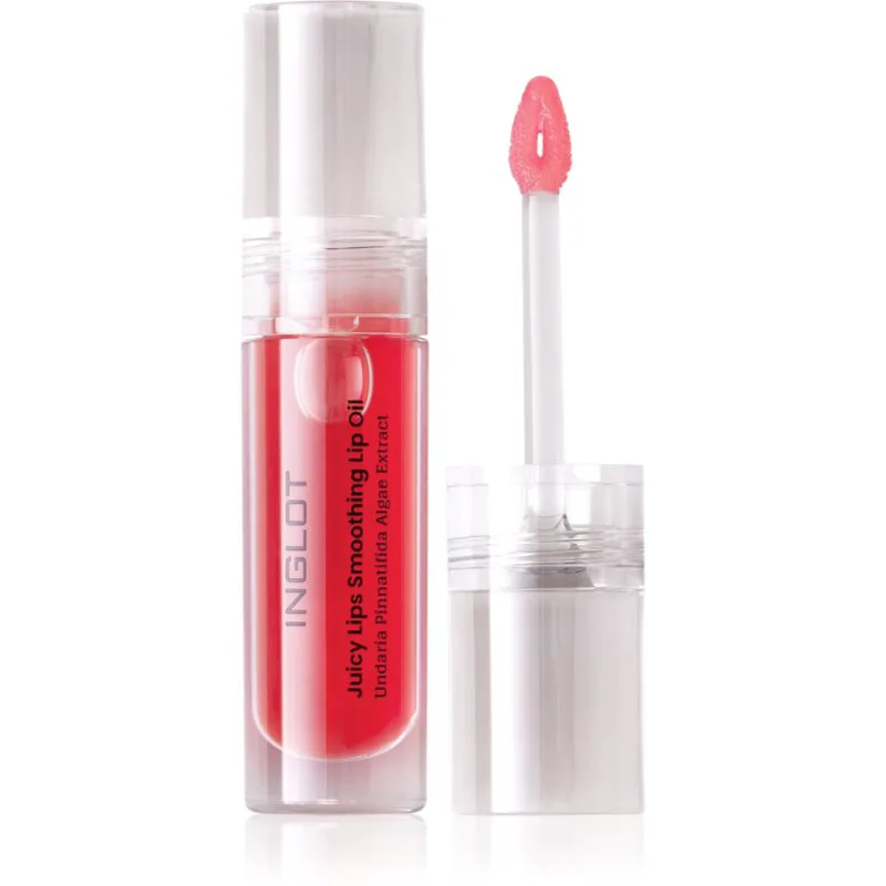 Inglot Juicy Lips Smoothing Lip Oil ενυδατικό λάδι για τα χείλη απόχρωση Wild Strawberry 4 ml