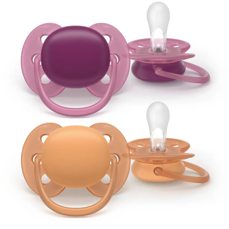 Philips Avent Ultrasoft SCF093/03 18+m πιπίλα Girl 2 τμχ