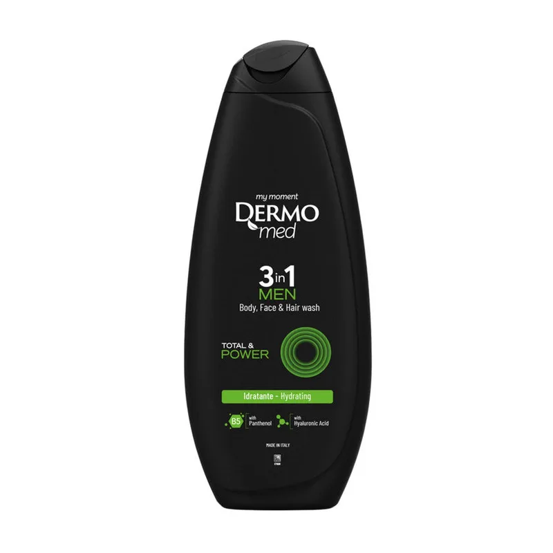 Dermomed Men 3in1 Body, Face, Hair Total & Power Shower Gel 250 ml