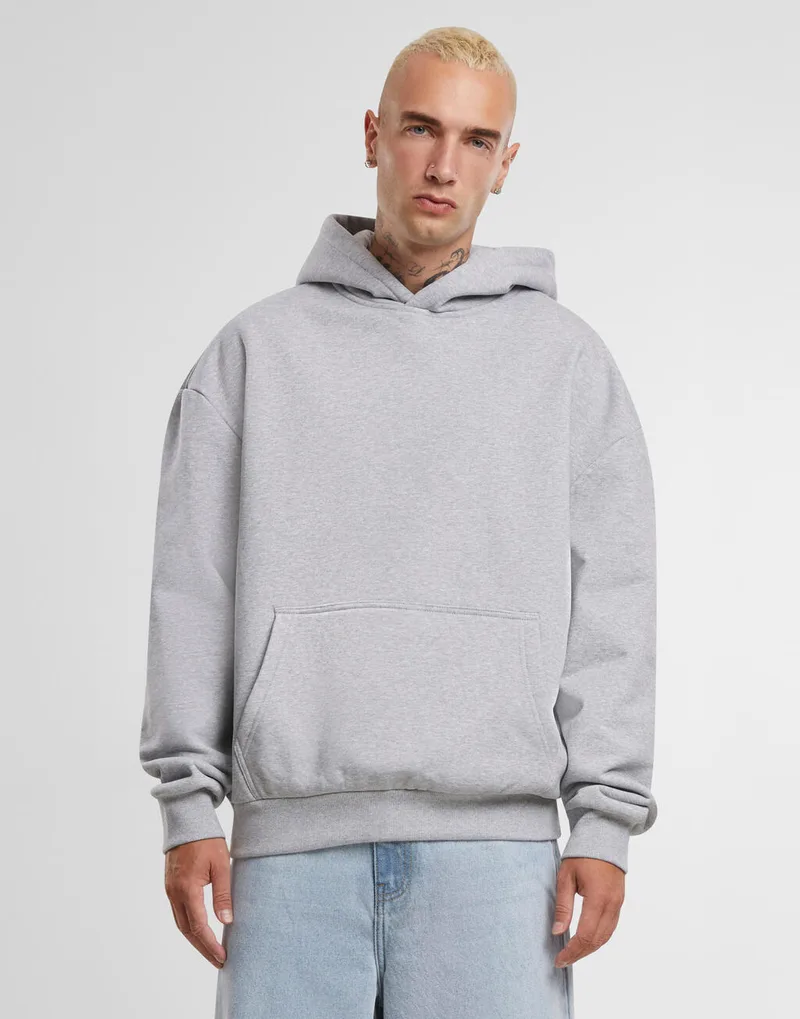 Φούτερ Hoody BY268 Build Your Brand Ultra Heavy Oversized Heather Grey
