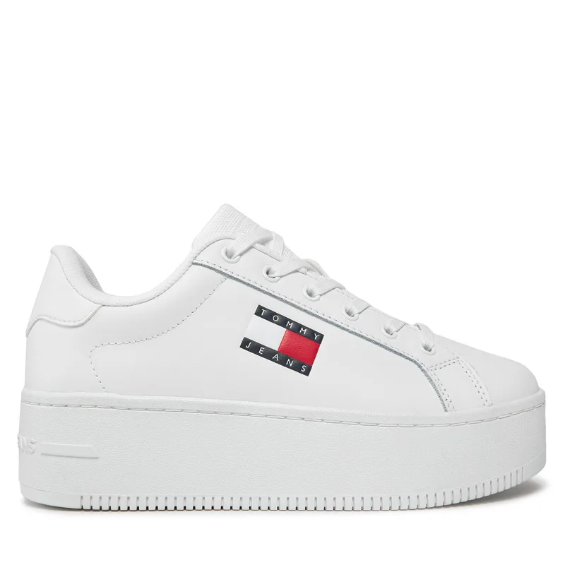 Αθλητικά Tommy Jeans Tjw Flatform Ess EN0EN02518 Λευκό