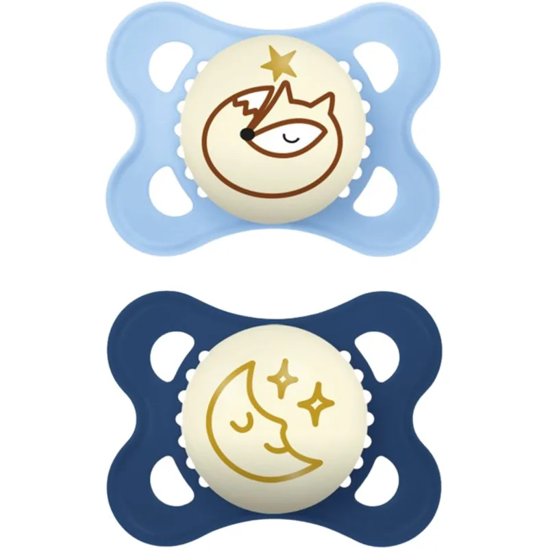 MAM Original Night 0m+ πιπίλα Blue 2 τμχ
