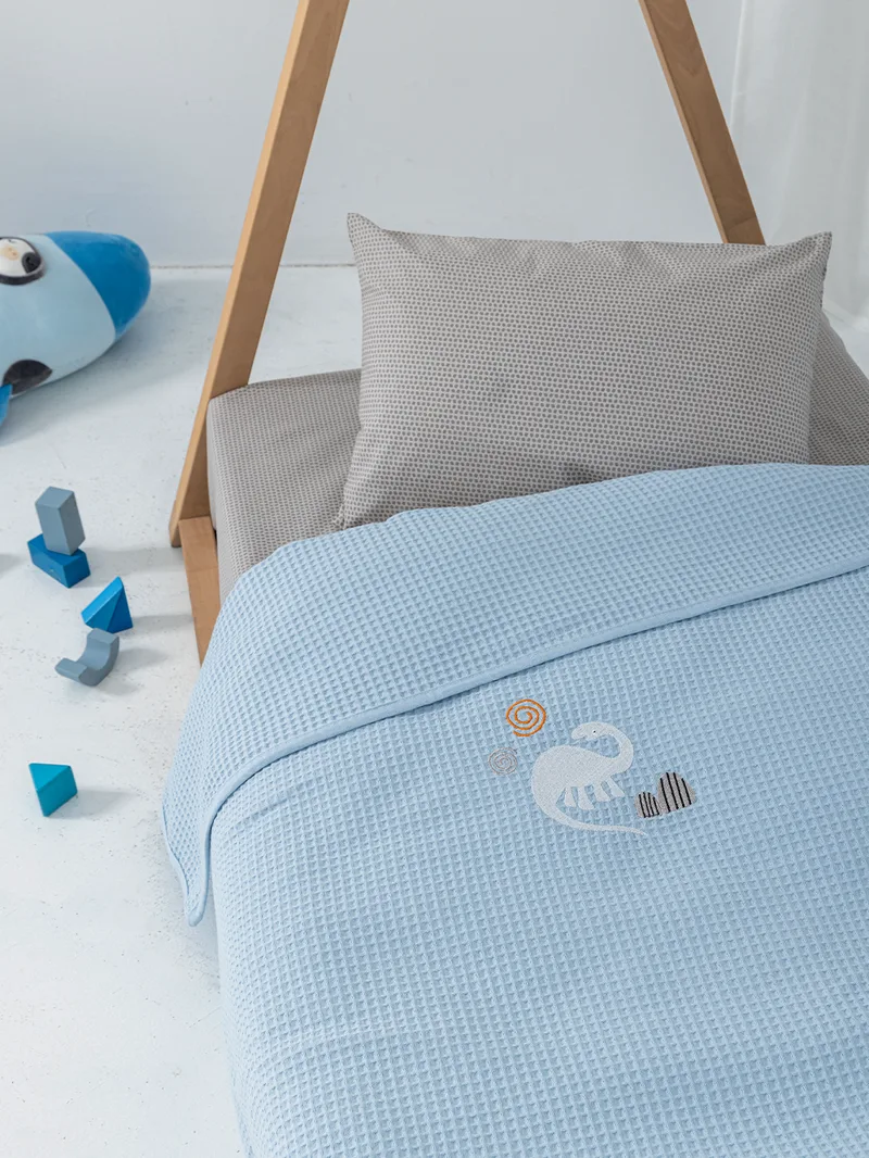 Κουβέρτα Πικέ Κούνιας Baby Blankets 100x150 CANDY/2 BLUE