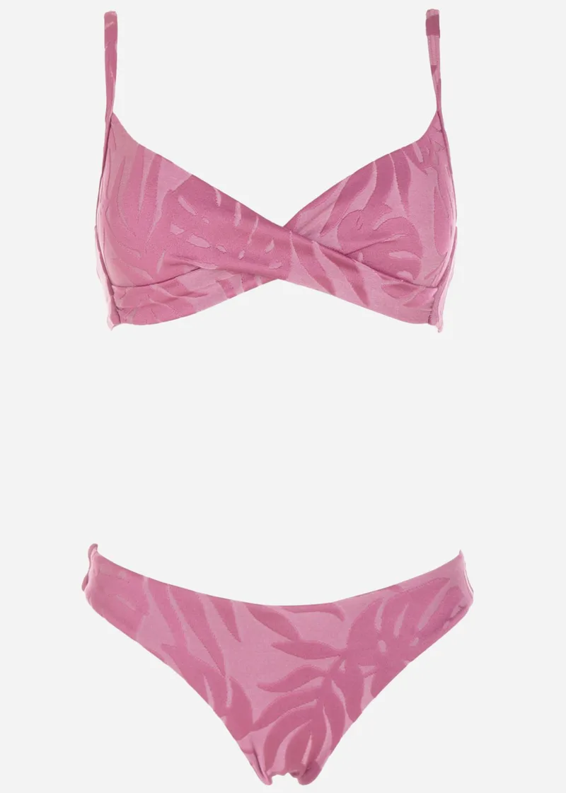 Bikini μονόχρωμο ενσωματωμένη ενίσχυση slip παρτό. Καλύπτει B Cup ΜΩΒ
