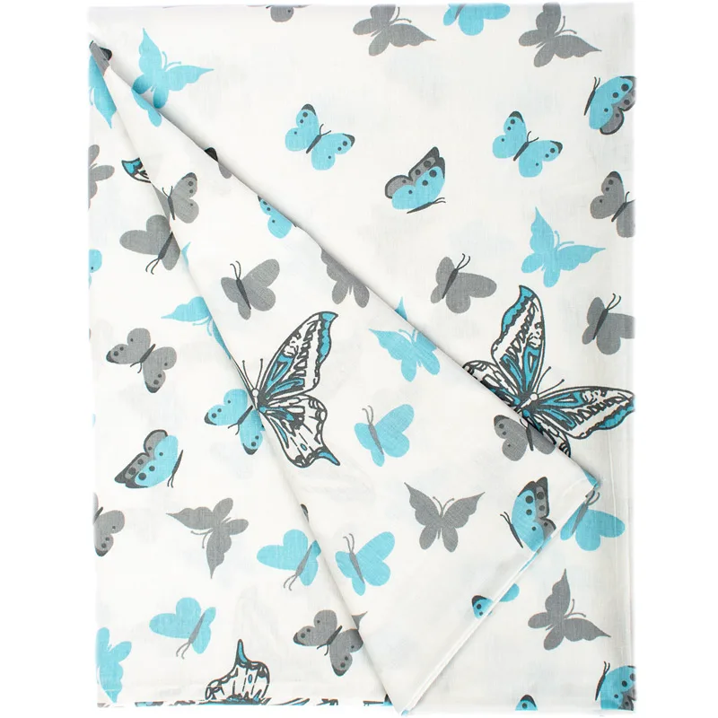 Πάνα Αγκαλιάς Χασέ 80x80 Dimcol Butterfly 56 Blue 80x80