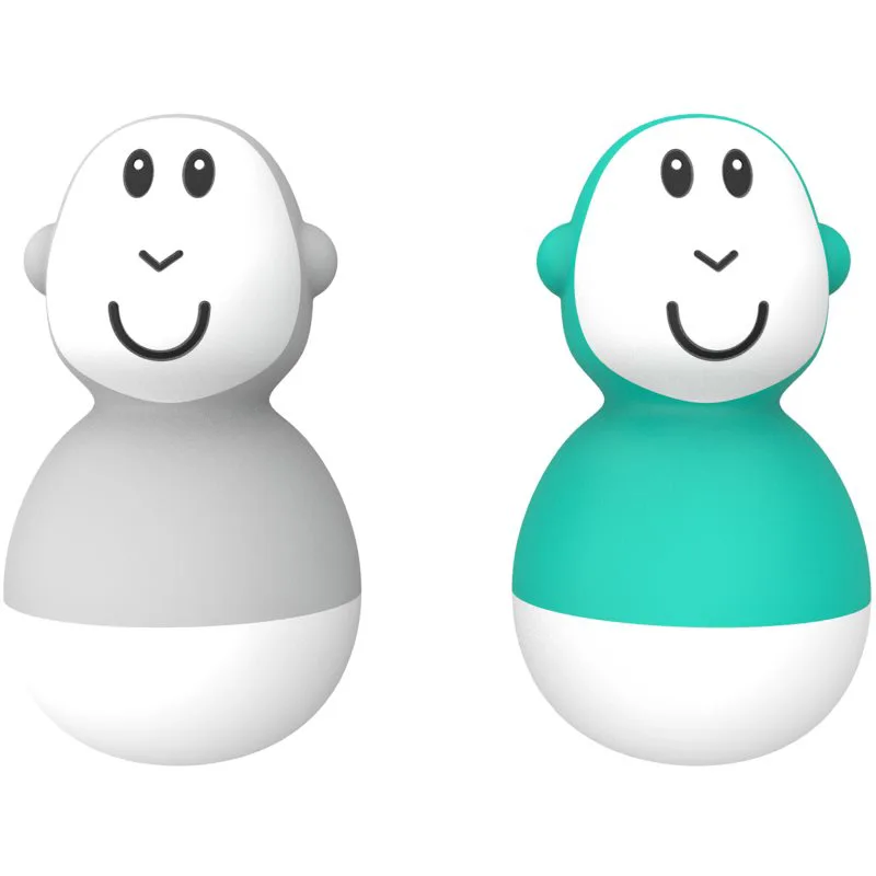 Matchstick Monkey Endless Bathtime Fun Wobblers παιχνίδι νερού Cool Grey & Green 2 τμχ
