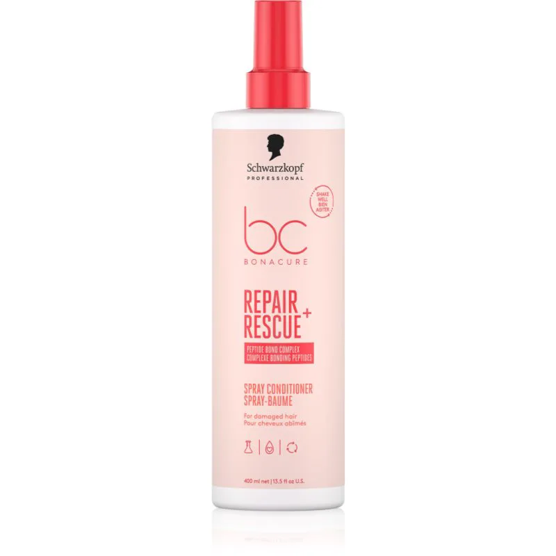 Schwarzkopf Professional BC Bonacure Repair Rescue+ κοντίσιονερ χωρίς ξέβγαλμα για κατεστραμμένα μαλλιά 400 ml