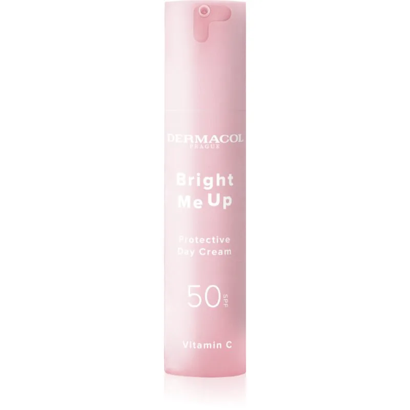 Dermacol Bright Me Up Protective Day Cream προστατευτική κρέμα ημέρας με βιταμίνη C SPF 50 50 ml