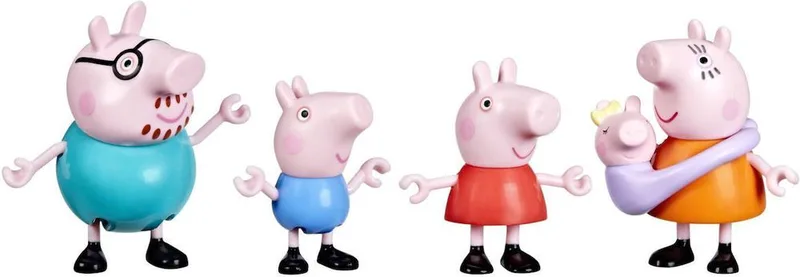 PEPPA PIG HASBRO PEPPAS'S FAMILY OF FIVE FIGURES SET (G0506)