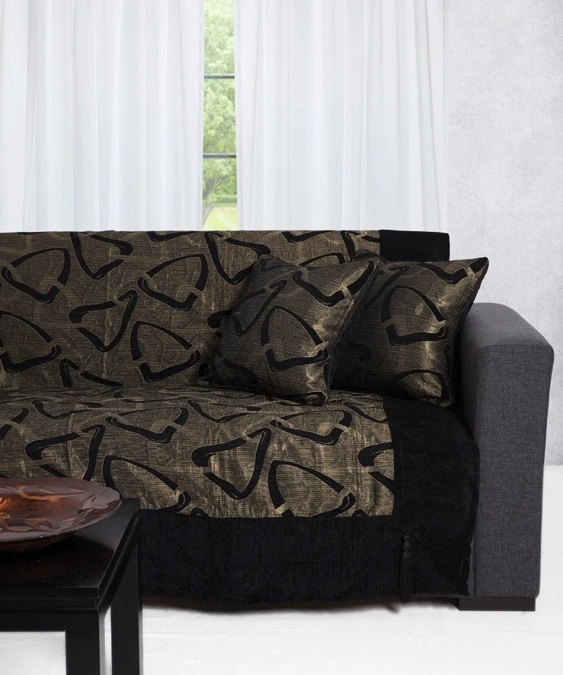 Μαξιλαροθήκη Διακόσμησης Silk Fashion 11230 Μαύρο 45x45