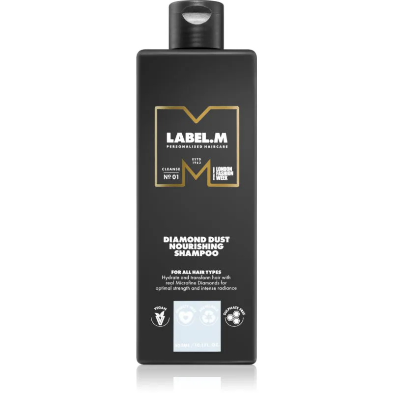 label.m Diamond Dust καθαριστικό σαμπουάν για όλους τους τύπους μαλλιών 300 ml
