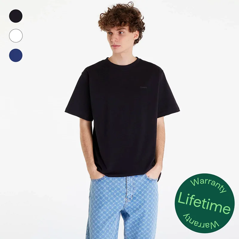 T-shirt Queens 3-Pack Men’s Essential Tonal Print Black/ White/ Navy XL
