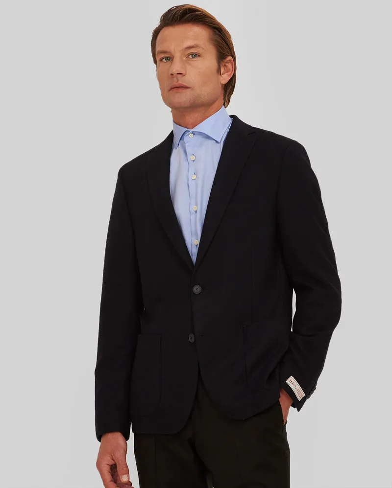 HD x Vardas Σακάκι Slim Fit σε Μπλέ
