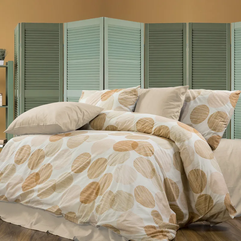 Σεντόνια Μονά Σετ Dimcol Koralia 465 Μπεζ 160x240