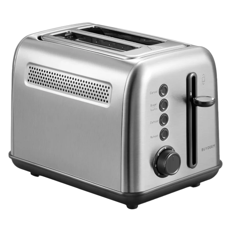 Buydeem DT620E-SS/EU τοστιέρα ψωμιού, 900W, έως 204C°, 7 προγράμματα, μεγάλα ανοίγματα, υψηλό pop-up, Inox