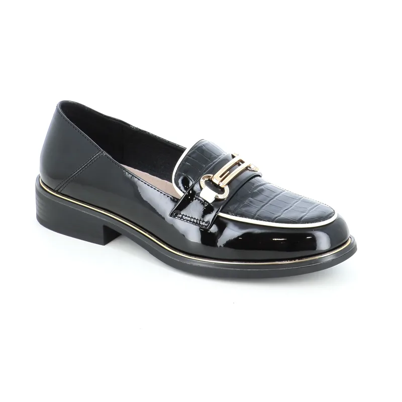 2555 ΓΥΝΑΙΚΕΙΟ ΥΠΟΔΗΜΑ LOAFERS, ΜΑΥΡΟ