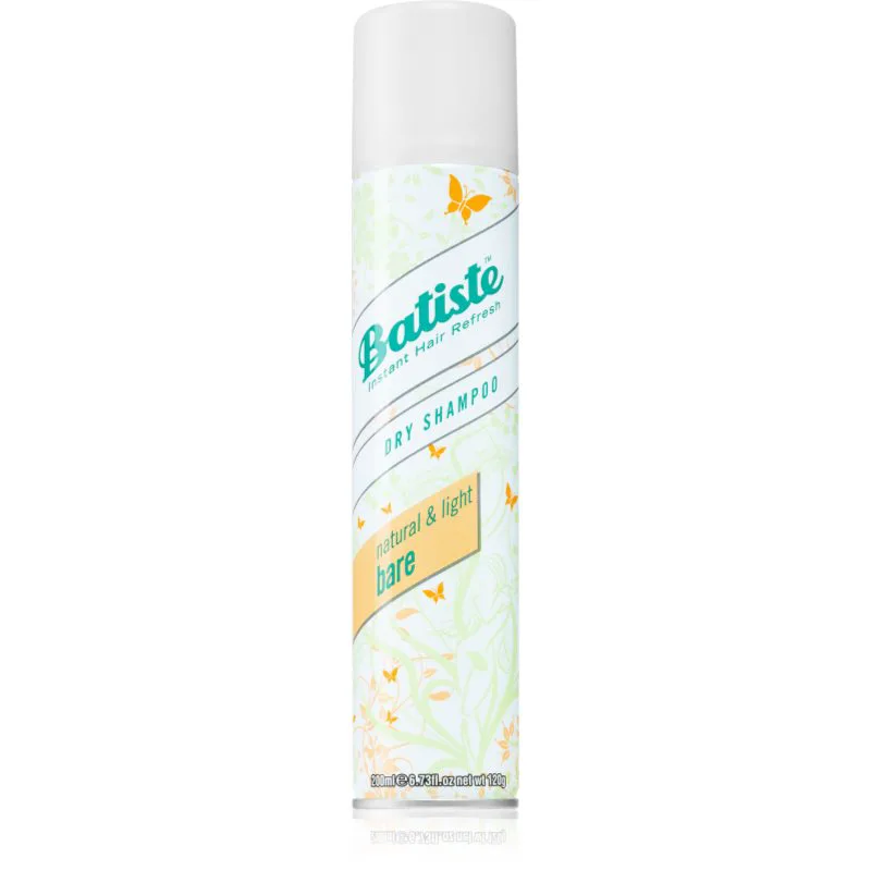 Batiste Natural & Light Bare ξηρό σαμπουάν για απορρόφηση του περιττού σμήγματος 200 ml