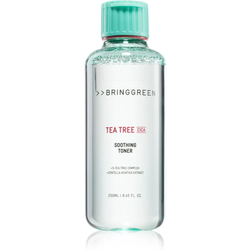 BRINGGREEN Tea Tree Cica Soothing Toner καταπραϋντικό τόνερ με ενυδατικό αποτέλεσμα 250 ml