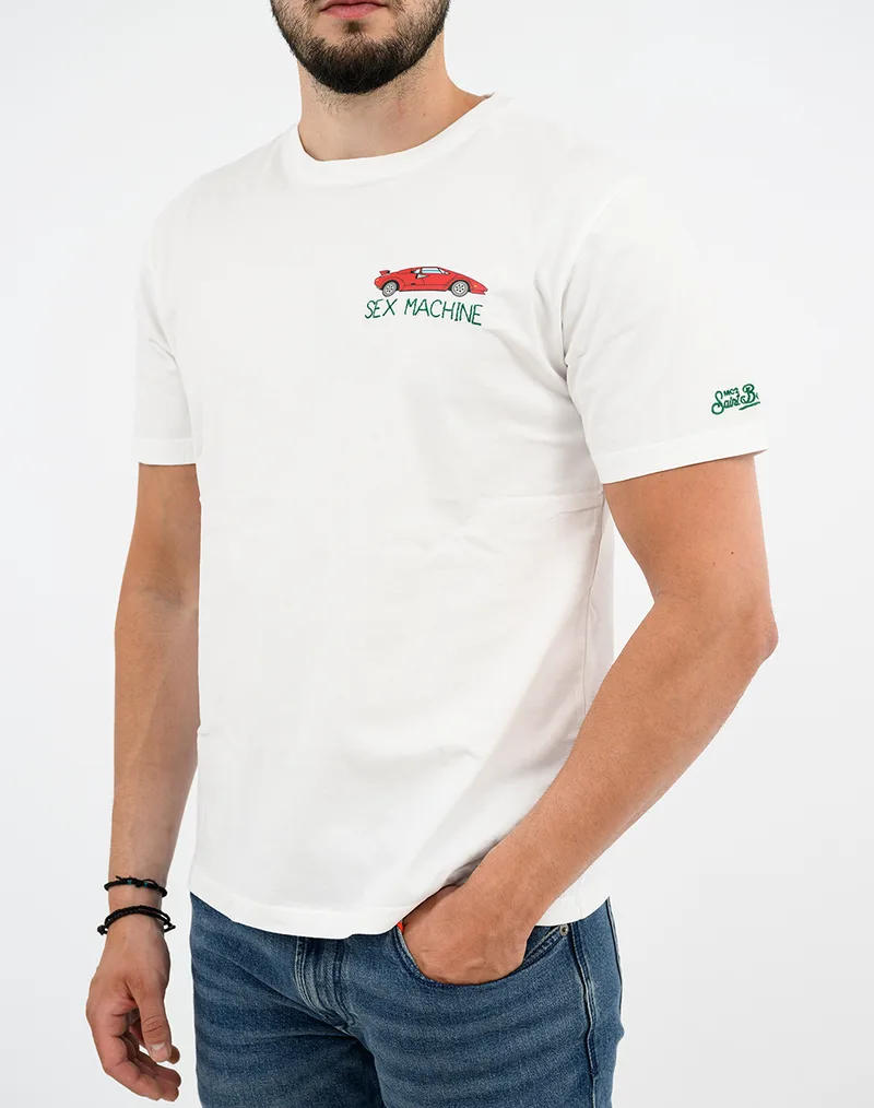 MC2 PORTOFINO-T-SHIRT-SEX CAR 01N EMB POT0001-02496L-02496L White