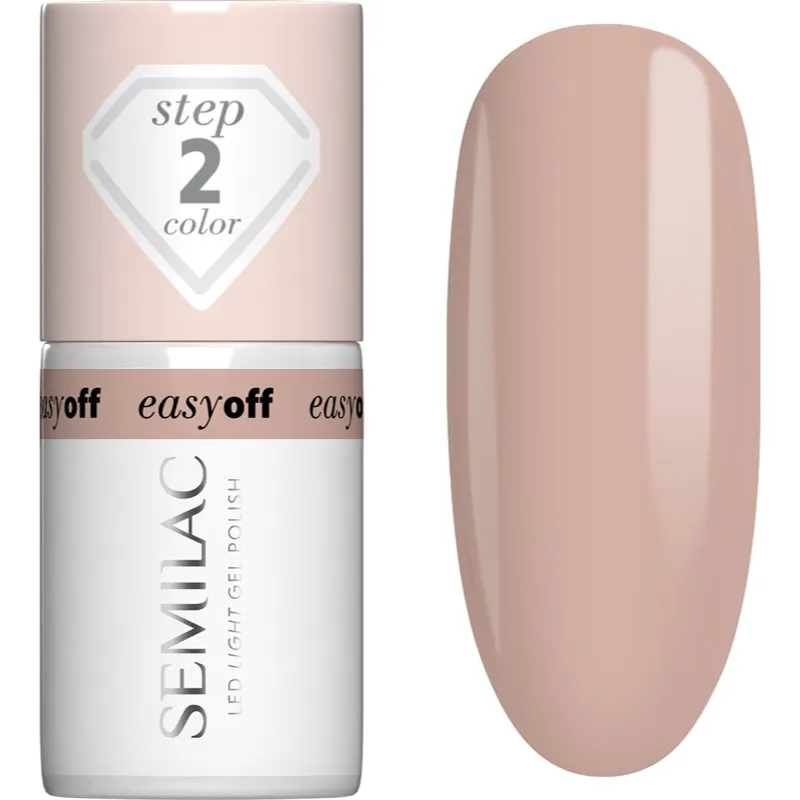 Semilac Easy Off Step 2 τζελ βερνίκι νυχιών με τη χρήση των UV/LED λαμπτήρων απόχρωση Caffe Frappe 7 ml
