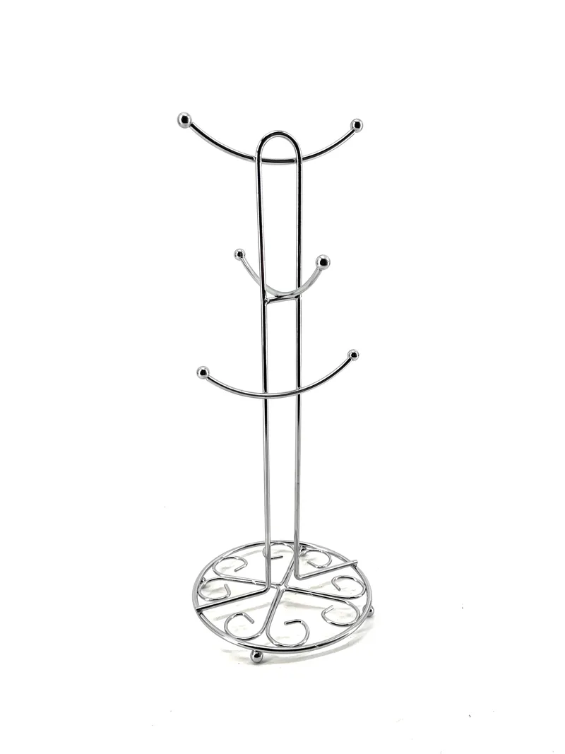 Βάση Για Κούπες Μεταλλική Ασημί Max Home 38εκ. XN00012009 (Υλικό: Μεταλλικό, Χρώμα: Ασημί ) - Max Home - XN00012009