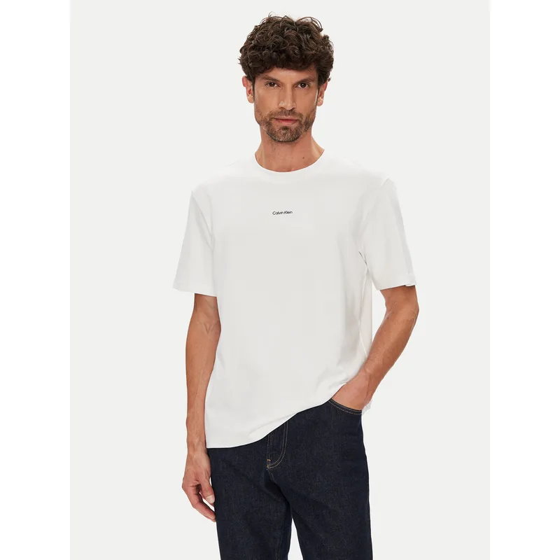 Calvin Klein T-Shirt LV04LC241G Λευκό Regular Fit