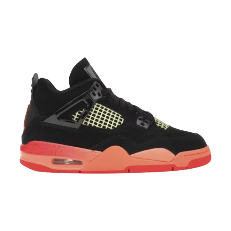 Sneakers Nike 4 Retro Black Infrared Barely Volt (GS)