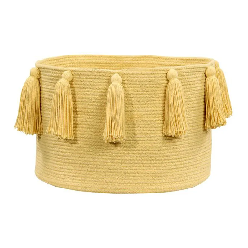 Καλάθι Αποθήκευσης (45x45x30) Lorena Canals Tassels Yellow