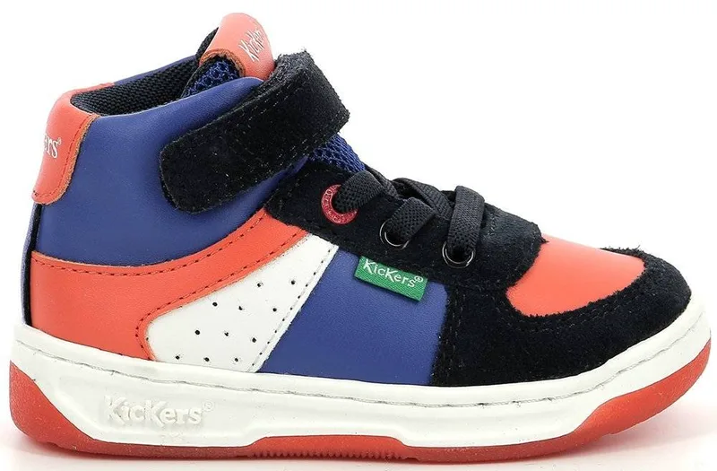 ΜΠΟΤΑΚΙ KICKERS KICKALIEN 910878 ΣΚΟΥΡΟ ΜΠΛΕ/ΠΟΡΤΟΚΑΛΙ (EU:27)
