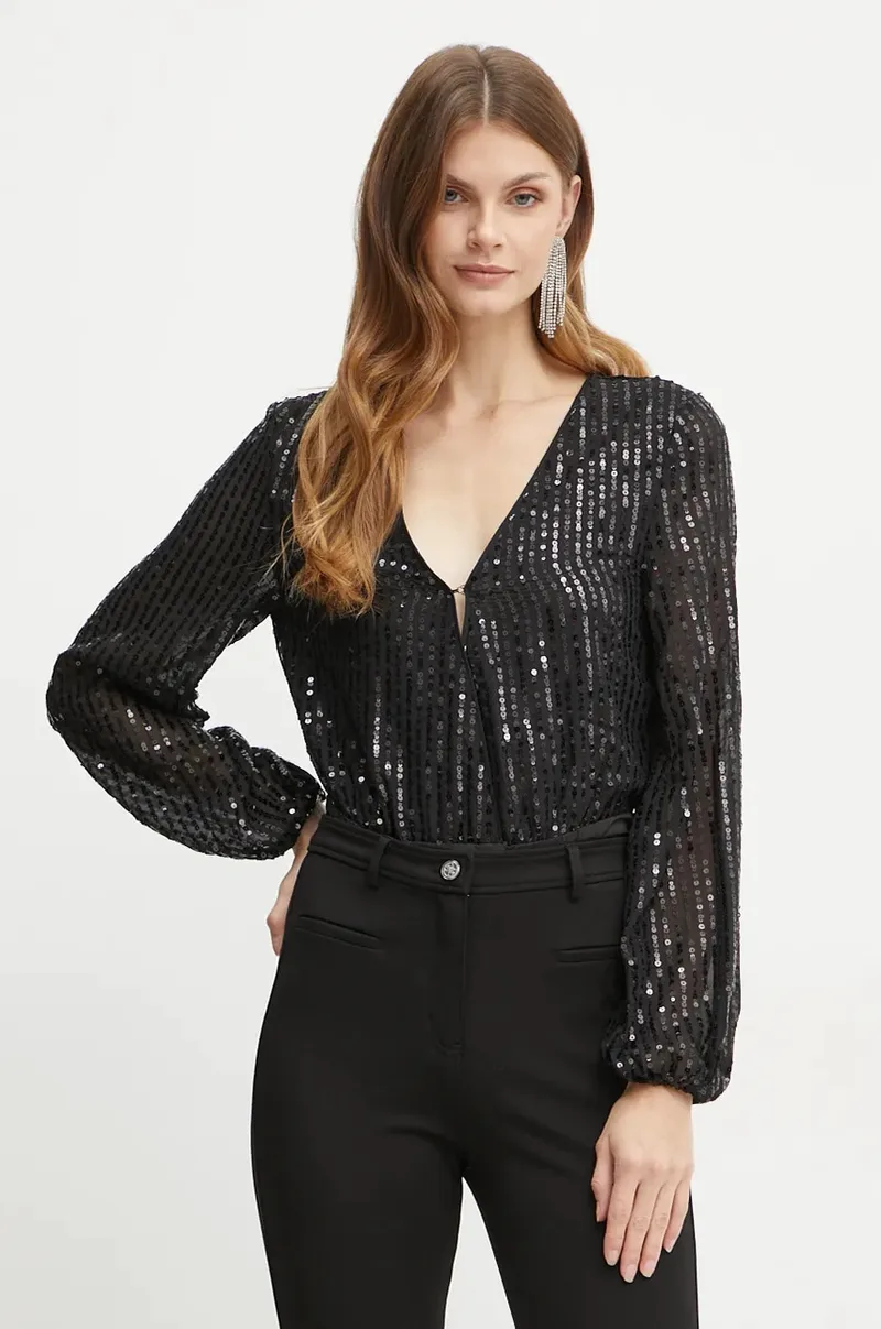 Κορμάκι Bardot SEQUIN