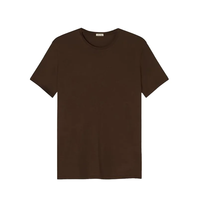 AMERICAN VINTAGE Ανδρικό Καφέ Chocolat Cotton T-Shirt