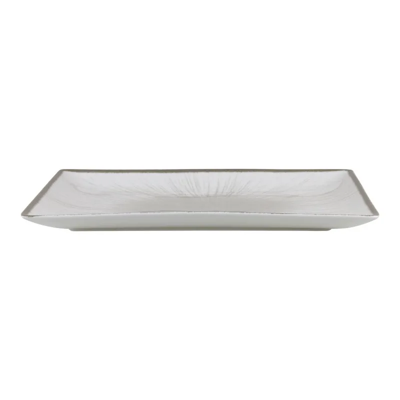 Πιατέλα Ορθογώνια Πορσελάνης 31x21εκ. Water Lily Grey Oriana Ferelli PR243366421 (Υλικό: Πορσελάνη, Χρώμα: Γκρι) - Oriana Ferelli - PR243366421