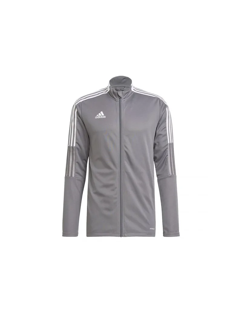 Adidas Tiro 21 Ανδρική Φούτερ Ζακέτα με Τσέπες Γκρι GM7306