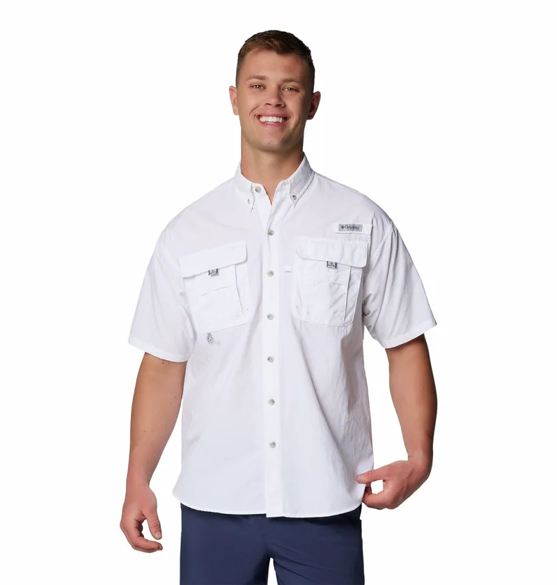 Columbia Ανδρικό Πουκάμισο Bahama™ II S/S Shirt 1011651-103 Λευκό