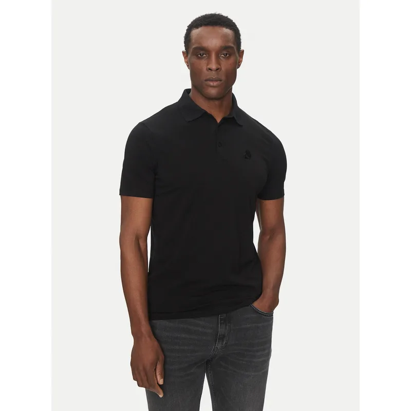 KARL LAGERFELD Polo 745750 500221 Μαύρο Regular Fit