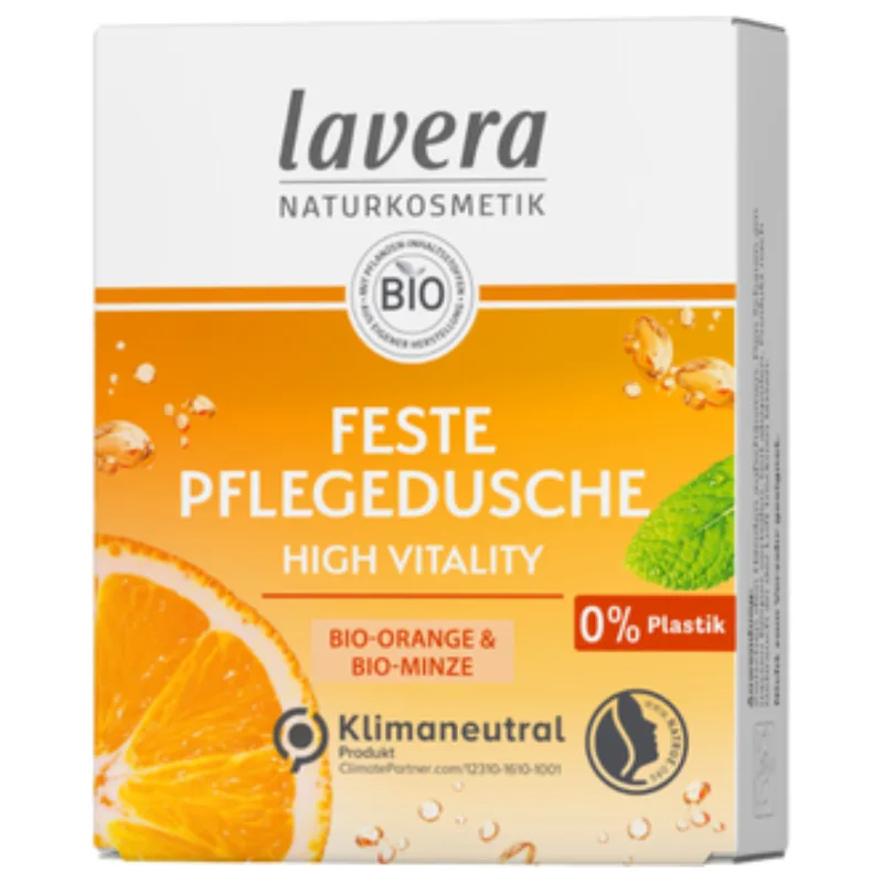 Lavera High Vitality Solid Shower Gel, 50 g