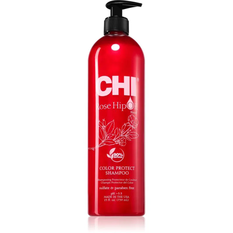 CHI Rose Hip Oil Shampoo σαμπουάν για βαμμένα μαλλιά 739 ml
