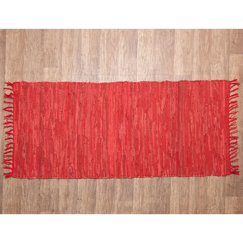 Χαλί Διαδρόμου 65X135 Viopros Βραδυκαυστα Μπορντώ (65x135)