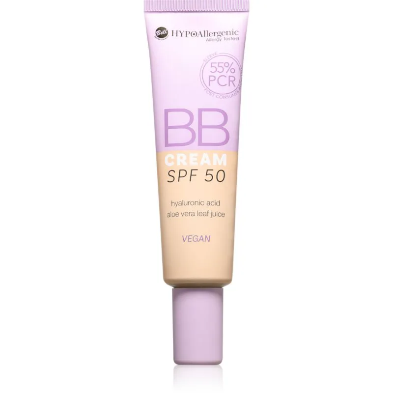 Bell HYPOallergenic ενυδατική ΒΒ κρέμα SPF 50 απόχρωση 04 Cappuccino 30 γρ