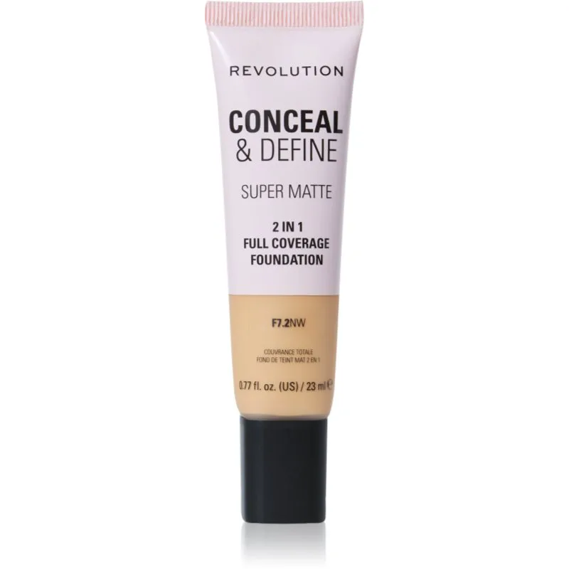 Revolution Conceal & Define ματ μεικ απ απόχρωση F7.2NW 23 ml
