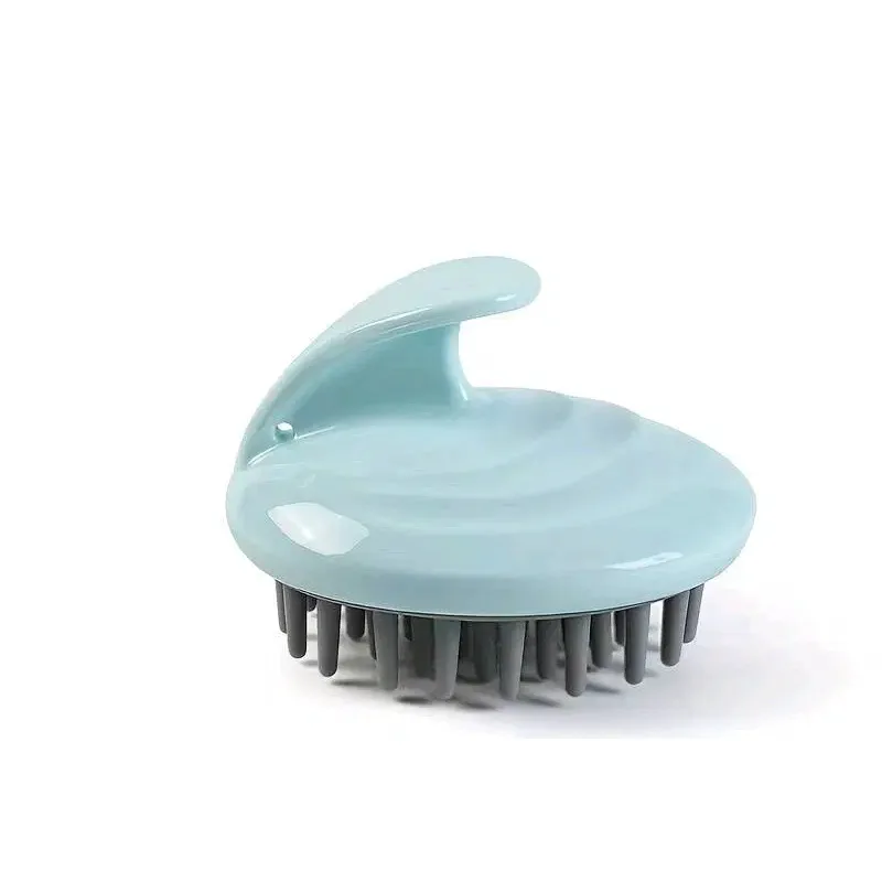 MissLady - Silicone Handle Scalp Massager Brush - 1pc - Blue