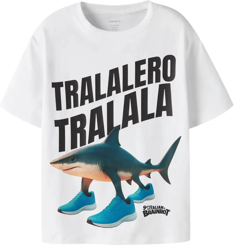 T-SHIRT NAME IT NKMARMI BRAINR 13260401 ΛΕΥΚΟ (116CM)-(6 ΕΤΩΝ)