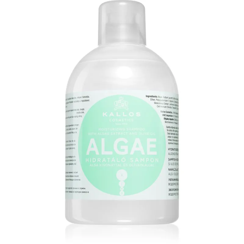 Kallos KJMN Professional Algae ενυδατικό σαμπουάν με εκχυλίσμα απο άλγη και ελαιόλαδο 1000 ml