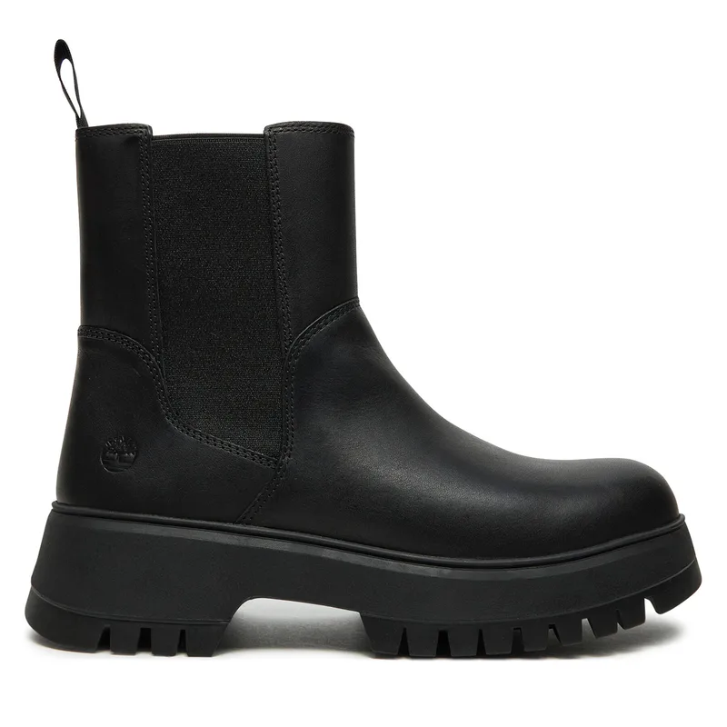 Μποτάκια με λάστιχο Timberland Mid Pull On Boot TB0A6FCHW021 Μαύρο