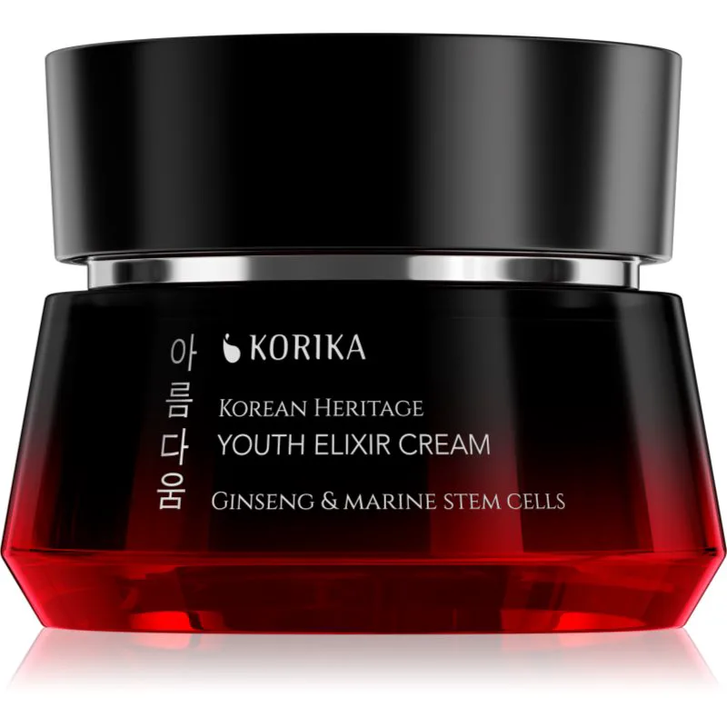 KORIKA Korean Heritage Ginseng & Marine Stem Cells Youth Elixir Cream θρεπτική αντιοξειδωτική κρέμα για ανανέωση επιδερμίδας 50 ml